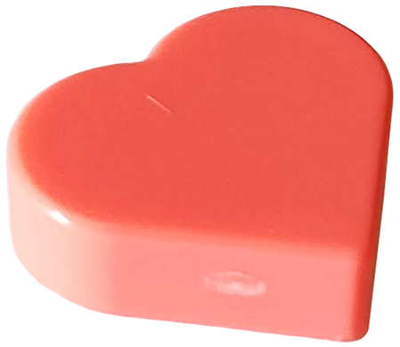 Lego (N) ~ Tile Round 1 x 1 Heart ~ [Coral]