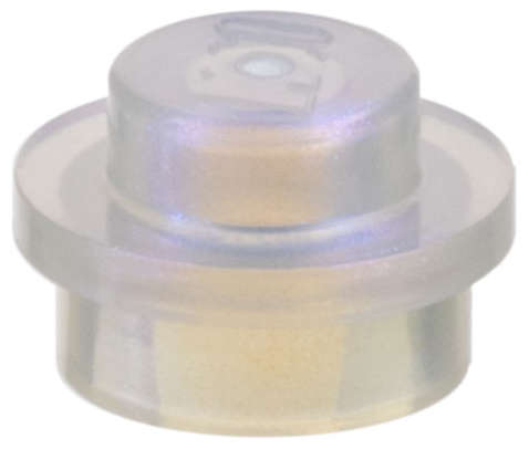 Lego (N) ~ Plate Round 1 x 1 ~ [Satin Trans-Clear]