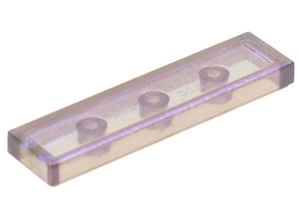 Lego (N) ~ Tile 1 x 4 ~ [Satin Trans-Brown]