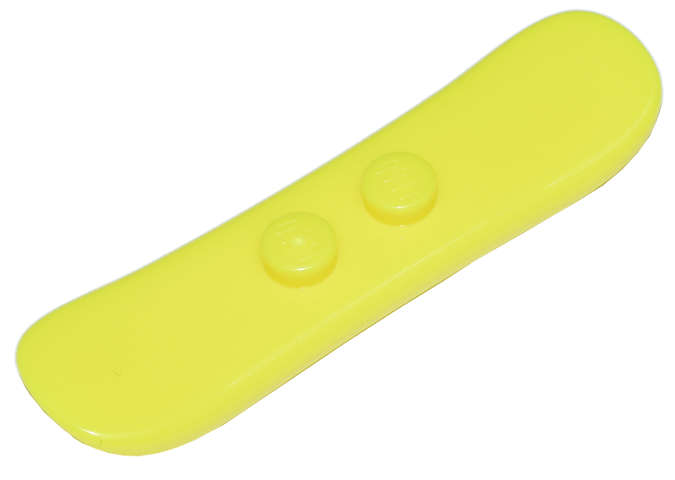 Lego (N) ~ Minifigure Utensil Snowboard Small ~ [Neon Yellow]