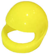 Lego (N) ~ Minifigure Headgear Helmet Motorcycle (Standard) ~ [Neon Yellow]
