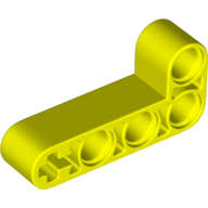 Lego (N) ~ Technic Liftarm Modified Bent Thick L-Shape 2 x 4 ~ [Neon Yellow]