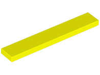 Lego (N) ~ Tile 1 x 6 ~ [Neon Yellow]
