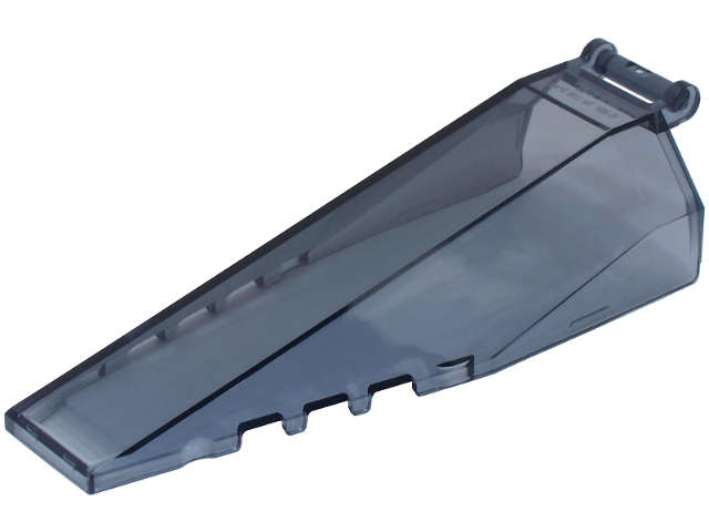 Lego (N) ~ Windscreen 10 x 4 x 2 with Bar Handle ~ [Trans-Black]