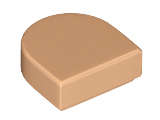 Lego (N) ~ Tile Round 1 x 1 Half Circle Extended ~ [Nougat]