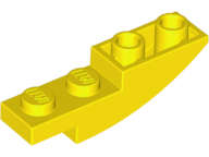 Lego (N) ~ Slope Curved 4 x 1 Inverted ~ [Yellow]