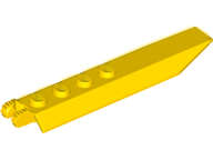 Lego (N) ~ Hinge Plate 1 x 8 with Angled Side Extensions Squared Plate Underside ~ [Yellow]