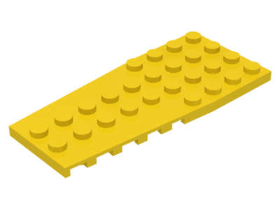 Lego (N) ~ Wedge Plate 4 x 9 with Stud Notches ~ [Yellow]