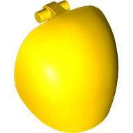 Lego (N) ~ Large Figure Armor Round Smooth with Bar Handle - Free Ends ~ [Yellow]