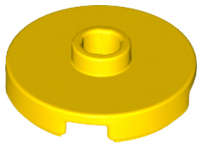 Lego (N) ~ Tile Round 2 x 2 with Open Stud ~ [Yellow]