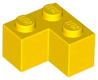 Lego (U) ~ Brick 2 x 2 Corner ~ [Yellow]