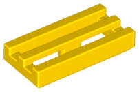 Lego (N) ~ Tile Modified 1 x 2 Grille with Bottom Groove ~ [Yellow]