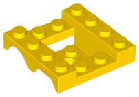 Lego (N) ~ Vehicle Mudguard 4 x 4 x 1 1/3 Double ~ [Yellow]