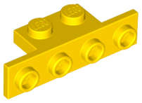 Lego (U) ~ Bracket 1 x 2 - 1 x 4 ~ [Yellow]