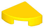 Lego (N) ~ Tile Round 1 x 1 Quarter ~ [Yellow]