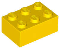 Lego (N) ~ Brick 2 x 3 ~ [Yellow]