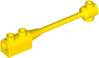Lego (N) ~ Bar 1 x 8 with Brick 1 x 2 Curved Top End (Axle Holder Inside Small End) ~ [Yellow]