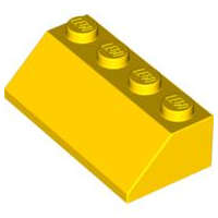 Lego (U) ~ Slope 45 2 x 4 ~ [Yellow]