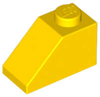 Lego (U) ~ Slope 45 2 x 1 ~ [Yellow]