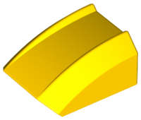 Lego (N) ~ Slope Curved 2 x 2 Lip ~ [Yellow]