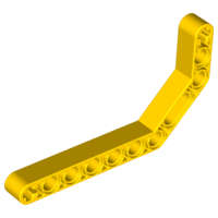 Lego (U) ~ Technic Liftarm Modified Bent Thick 1 x 11.5 Double ~ [Yellow]