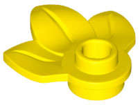 Lego (N) ~ Plant Plate Round 1 x 1 with 3 Leaves ~ [Yellow]