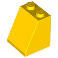 Lego (N) ~ Slope 65 2 x 2 x 2 with Bottom Tube ~ [Yellow]