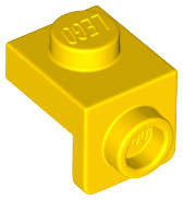 Lego (N) ~ Bracket 1 x 1 - 1 x 1 ~ [Yellow]