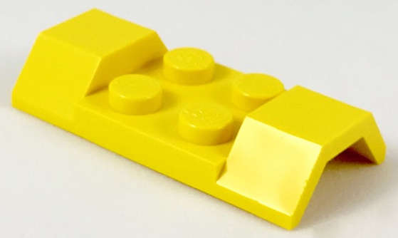 Lego (U) ~ Vehicle Mudguard 2 x 4 with Arch Smooth ~ [Yellow]