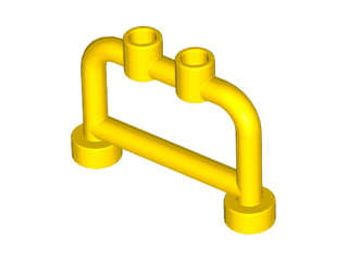 Lego (N) ~ Bar 1 x 4 x 2 with Open Studs ~ [Yellow]