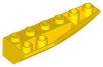 Lego (U) ~ Wedge 6 x 2 Inverted Right ~ [Yellow]