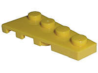 Lego (N) ~ Wedge Plate 4 x 2 Right ~ [Yellow]
