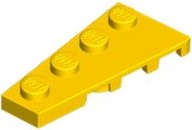 Lego (N) ~ Wedge Plate 4 x 2 Left ~ [Yellow]