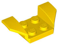 Lego (N) ~ Vehicle Mudguard 2 x 4 with Flared Wings ~ [Yellow]