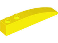 Lego (N) ~ Slope Curved 6 x 1 ~ [Yellow]