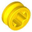 Lego (N) ~ Technic Bush 1/2 Smooth ~ [Yellow]