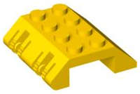 Lego (U) ~ Slope 45 4 x 4 Double with Locking Hinge ~ [Yellow]