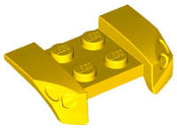 Lego (U) ~ Vehicle Mudguard 2 x 4 with Headlights Overhang ~ [Yellow]