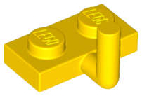 Lego (N) ~ Plate Modified 1 x 2 with Bar Arm Up (Horizontal Arm 5mm) ~ [Yellow]