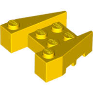 Lego (U) ~ Wedge 3 1/2 x 4 with Stud Notches ~ [Yellow]