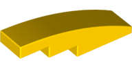 Lego (U) ~ Slope Curved 4 x 1 ~ [Yellow]