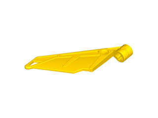 Lego (N) ~ Bionicle Wing Small / Tail with Axle Hole ~ [Yellow]