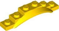 Lego (U) ~ Vehicle Mudguard 1 1/2 x 6 x 1 with Arch ~ [Yellow]