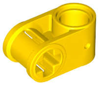 Lego (N) ~ Technic Axle and Pin Connector Perpendicular ~ [Yellow]