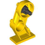 Lego (N) ~ Large Figure Leg Right with Black Rotation Joint Pin ~ [Yellow]