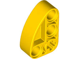 Lego (N) ~ Technic Liftarm Modified L-Shape Quarter Ellipse Thick 2 x 3 ~ [Yellow]