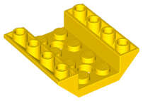 Lego (N) ~ Slope Inverted 45 4 x 4 Double with 2 Holes ~ [Yellow]