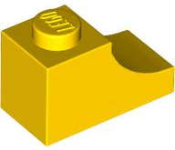 Lego (N) ~ Arch 1 x 2 Inverted ~ [Yellow]
