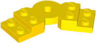Lego (N) ~ Plate Modified 2 x 6 x 2/3 Bent ~ [Yellow]