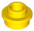 Lego (N) ~ Plate Round 1 x 1 with Open Stud ~ [Yellow]